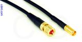 Coaxial Cable, 10-32 (Microdot compatible) to MCX jack (female contact), RG174, 1 foot, 50 ohm