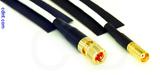 Coaxial Cable, 10-32 (Microdot compatible) to MCX jack (female contact), RG188, 1 foot, 50 ohm