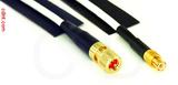 Coaxial Cable, 10-32 (Microdot compatible) to MCX plug (male contact), RG188, 1 foot, 50 ohm