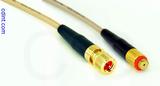 Coaxial Cable, 10-32 (Microdot compatible) to 10-32 (Microdot compatible) female, RG316, 1 foot, 50 ohm