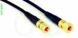 Coaxial Cable, 10-32 (Microdot compatible) to 10-32 hex (Microdot compatible), RG174 flexible (TPR jacket), 1 foot, 50 ohm