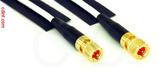 Coaxial Cable, 10-32 (Microdot compatible) to 10-32 hex (Microdot compatible), RG188 low noise, 20 foot, 50 ohm