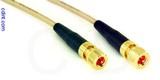 Coaxial Cable, 10-32 (Microdot compatible) to 10-32 hex (Microdot compatible), RG316, 1 foot, 50 ohm