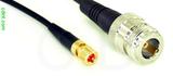 Coaxial Cable, 10-32 (Microdot compatible) to N female, RG174 flexible (TPR jacket), 1 foot, 50 ohm