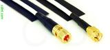 Coaxial Cable, 10-32 (Microdot compatible) to SSMA, RG188, 1 foot, 50 ohm