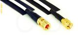 Coaxial Cable, 10-32 (Microdot compatible) to SSMA, RG188 low noise, 1 foot, 50 ohm