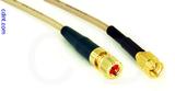 Coaxial Cable, 10-32 (Microdot compatible) to SSMA, RG316, 1 foot, 50 ohm