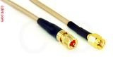 Coaxial Cable, 10-32 (Microdot compatible) to SSMA, RG316 double shielded, 1 foot, 50 ohm