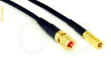 Coaxial Cable, 10-32 (Microdot compatible) to SSMB, RG174, 1 foot, 50 ohm