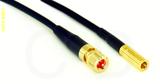 Coaxial Cable, 10-32 (Microdot compatible) to SSMB, RG174 low noise, 1 foot, 50 ohm