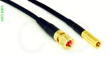 Coaxial Cable, 10-32 (Microdot compatible) to SSMB, RG174 flexible (TPR jacket), 1 foot, 50 ohm