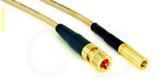 Coaxial Cable, 10-32 (Microdot compatible) to SSMB, RG316, 1 foot, 50 ohm