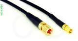 Coaxial Cable, 10-32 (Microdot compatible) to SSMC, RG174, 1 foot, 50 ohm