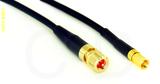 Coaxial Cable, 10-32 (Microdot compatible) to SSMC, RG174 low loss, 1 foot, 50 ohm