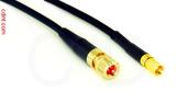 Coaxial Cable, 10-32 (Microdot compatible) to SSMC, RG174 flexible (TPR jacket), 1 foot, 50 ohm