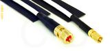 Coaxial Cable, 10-32 (Microdot compatible) to SSMC, RG188 low noise, 1 foot, 50 ohm