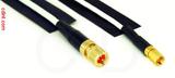 Coaxial Cable, 10-32 (Microdot compatible) to SSMC, RG196 low noise, 10 foot, 50 ohm