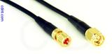 Coaxial Cable, 10-32 (Microdot compatible) to SMA, RG174, 1 foot, 50 ohm