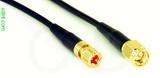 Coaxial Cable, 10-32 (Microdot compatible) to SMA, RG174 low noise, 1 foot, 50 ohm