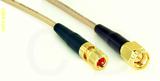 Coaxial Cable, 10-32 (Microdot compatible) to SMA, RG316, 1 foot, 50 ohm