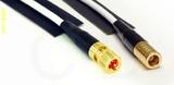 Coaxial Cable, 10-32 (Microdot compatible) to SMB plug (female contact), RG188, 1 foot, 50 ohm