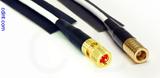 Coaxial Cable, 10-32 (Microdot compatible) to SMB plug (female contact), RG188 low noise, 3 foot, 50 ohm