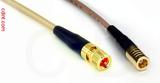 Coaxial Cable, 10-32 (Microdot compatible) to SMB plug (female contact), RG316 double shielded, 1 foot, 50 ohm