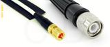 Coaxial Cable, 10-32 (Microdot compatible) to TNC, RG196 low noise, 1 foot, 50 ohm