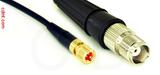 Coaxial Cable, 10-32 (Microdot compatible) to TNC female, RG174, 10 foot, 50 ohm