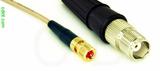 Coaxial Cable, 10-32 (Microdot compatible) to TNC female, RG316, 1 foot, 50 ohm