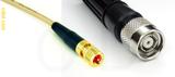 Coaxial Cable, 10-32 (Microdot compatible) to TNC reverse polarity, RG316, 1 foot, 50 ohm