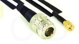 Coaxial Cable, N female to SSMA, RG188, 1 foot, 50 ohm