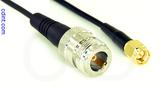 Coaxial Cable, N female to SMA, RG174, 16 foot, 50 ohm