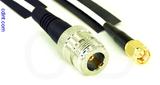 Coaxial Cable, N female to SMA, RG188, 1 foot, 50 ohm