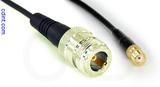 Coaxial Cable, N female to SMA female, RG174, 1 foot, 50 ohm