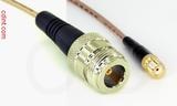 Coaxial Cable, N female to SMA female, RG316, 1 foot, 50 ohm