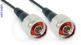 Coaxial Cable, N to N, RG174, 1 foot, 50 ohm