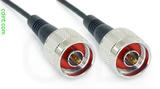 Coaxial Cable, N to N, RG174 low loss, 1 foot, 50 ohm