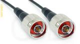 Coaxial Cable, N to N, RG174 flexible (TPR jacket), 1 foot, 50 ohm