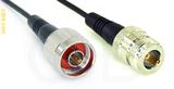 Coaxial Cable, N to N female, RG174 flexible (TPR jacket), 1 foot, 50 ohm