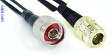 Coaxial Cable, N to N female, RG188, 1 foot, 50 ohm