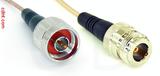 Coaxial Cable, N to N female, RG316 double shielded, 1 foot, 50 ohm