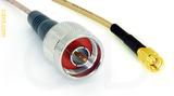 Coaxial Cable, N to SSMA, RG316, 1 foot, 50 ohm