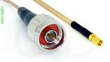 Coaxial Cable, N to SSMC, RG316 double shielded, 1 foot, 50 ohm