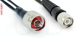 Coaxial Cable, N to TNC, RG188 low noise, 1 foot, 50 ohm