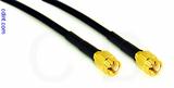 Coaxial Cable, SSMA to SSMA, RG174 low loss, 12 foot, 50 ohm