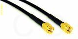 Coaxial Cable, SSMA to SSMA, RG174 flexible (TPR jacket), 1 foot, 50 ohm