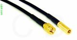 Coaxial Cable, SSMA to SSMB, RG174, 1 foot, 50 ohm