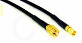 Coaxial Cable, SSMA to SSMC, RG174 flexible (TPR jacket), 16 foot, 50 ohm