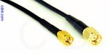 Coaxial Cable, SSMA to SMA, RG174, 1 foot, 50 ohm